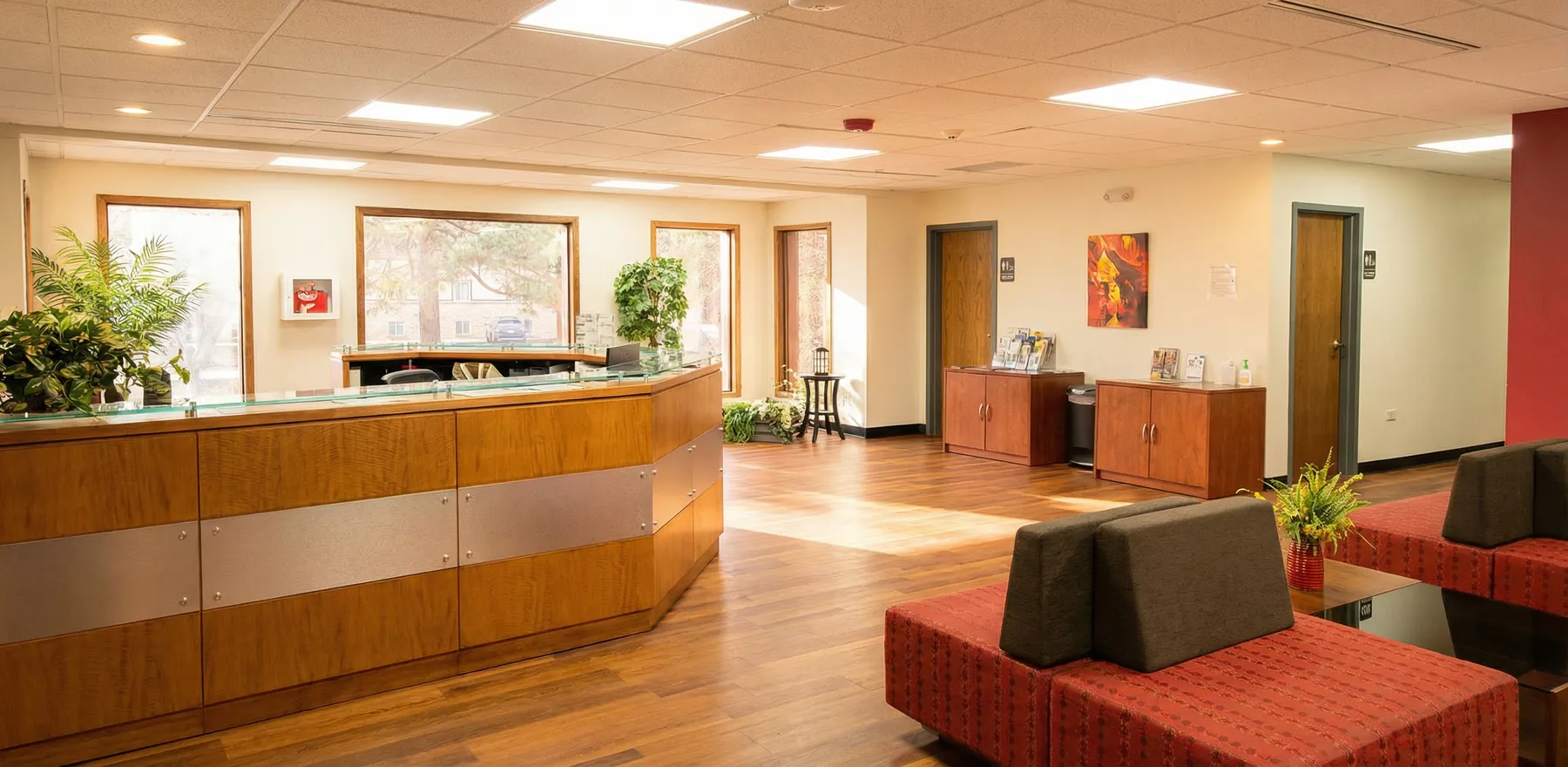 Reception at the Lakewood office