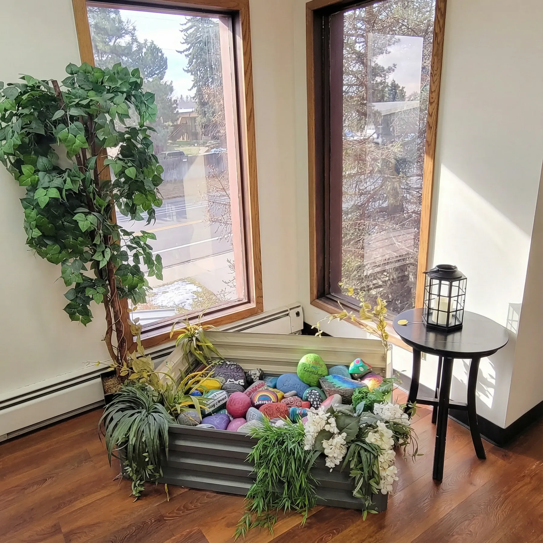 Waiting area at the Lakewood office